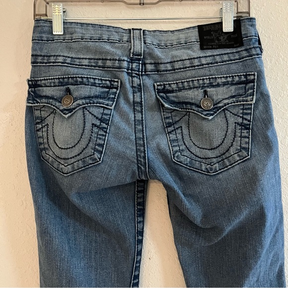 TRUE RELIGION Low Rise Bootcut Sz 26 Black Label Made In USA - Picture 3 of 9